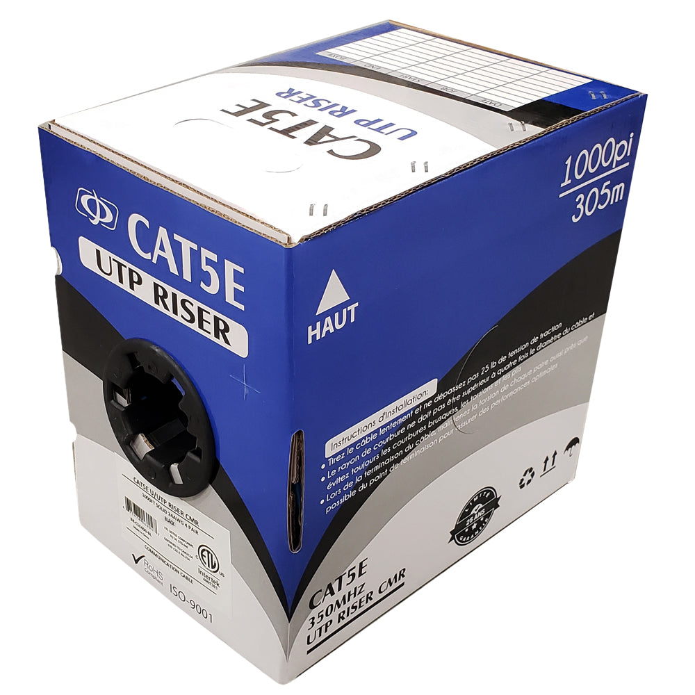 4 Pair CAT5E Solid U/UTP 350Mhz 24AWG CMR Riser Bulk Cable – Generic – Category Bulk Cable (photo 2)