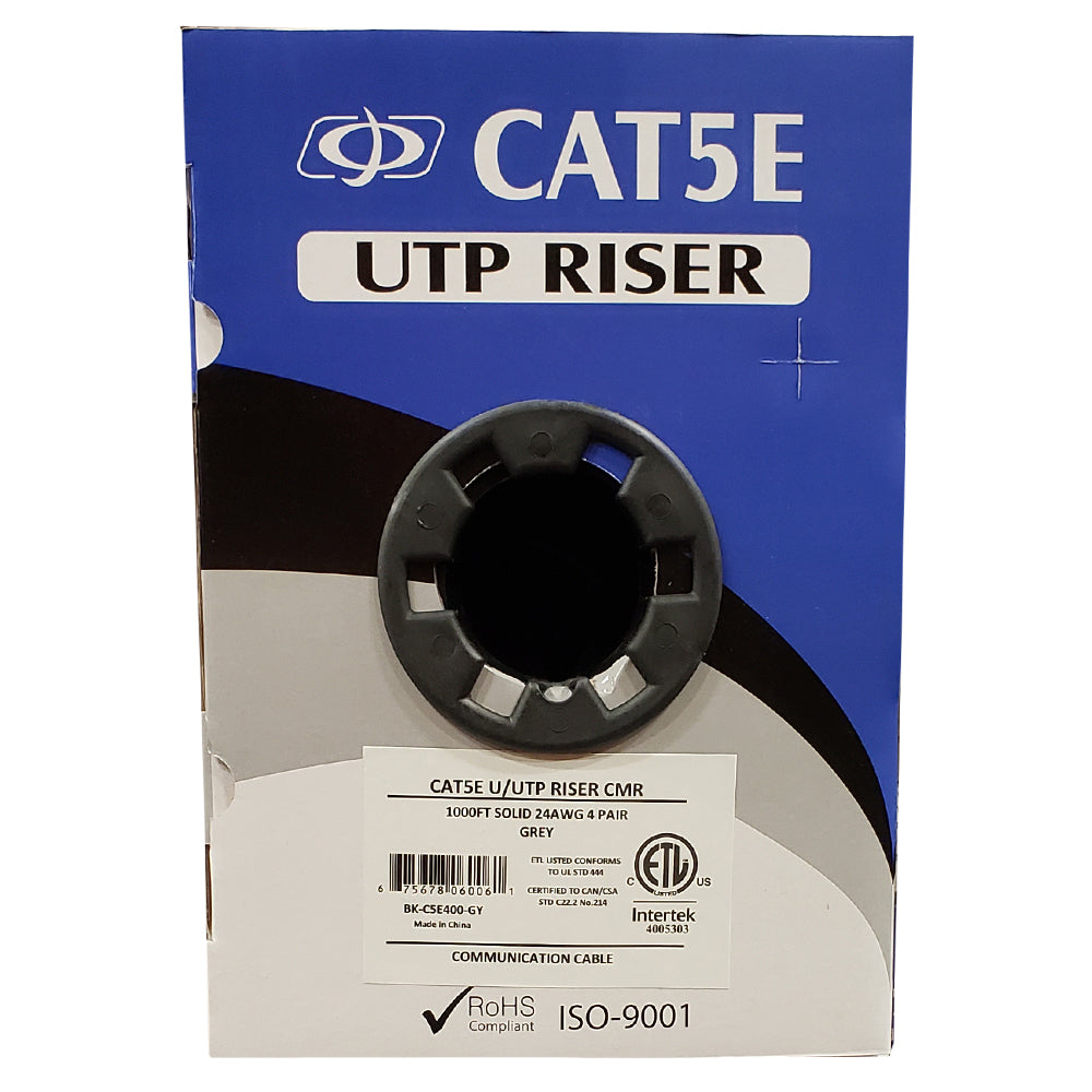 4 Pair CAT5E Solid U/UTP 350Mhz 24AWG CMR Riser Bulk Cable – Generic – Category Bulk Cable (photo 10)