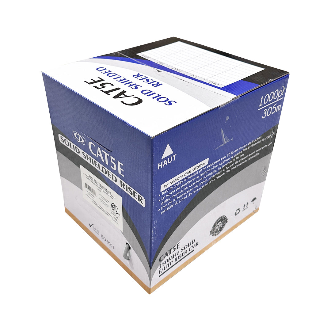 1000ft 4 Pair CAT5E 350Mhz F/UTP Solid 24AWG CMR Bulk Cable – Generic – Category Bulk Cable (photo 12)