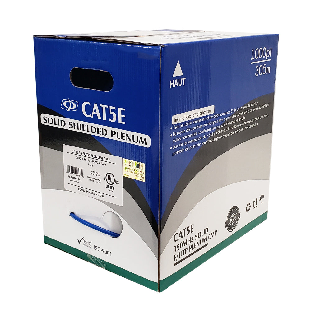1000ft 4 Pair CAT5E 350Mhz Shielded FTP FT6/CMP Bulk Cable – Generic – Category Bulk Cable (photo 6)