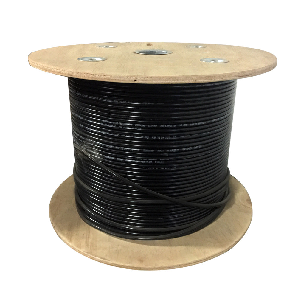 1000ft 4 Pair CAT5E 350Mhz UTP Solid UV / Direct Burial Bulk Cable - Black – Generic – Category Bulk Cable (photo 2)