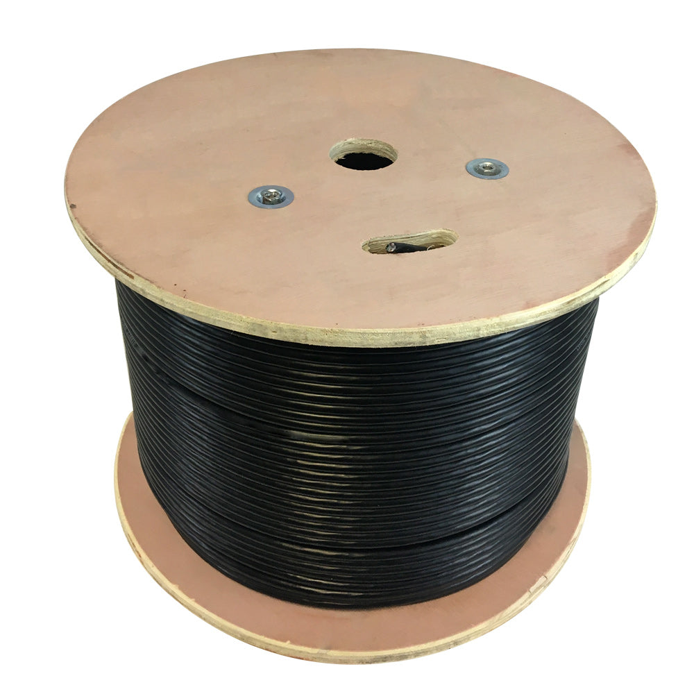 1000ft 4 Pair CAT5E 350Mhz UTP Solid UV / Direct Burial Gel Filled Bulk Cable - Black – Generic – Category Bulk Cable (photo 2)