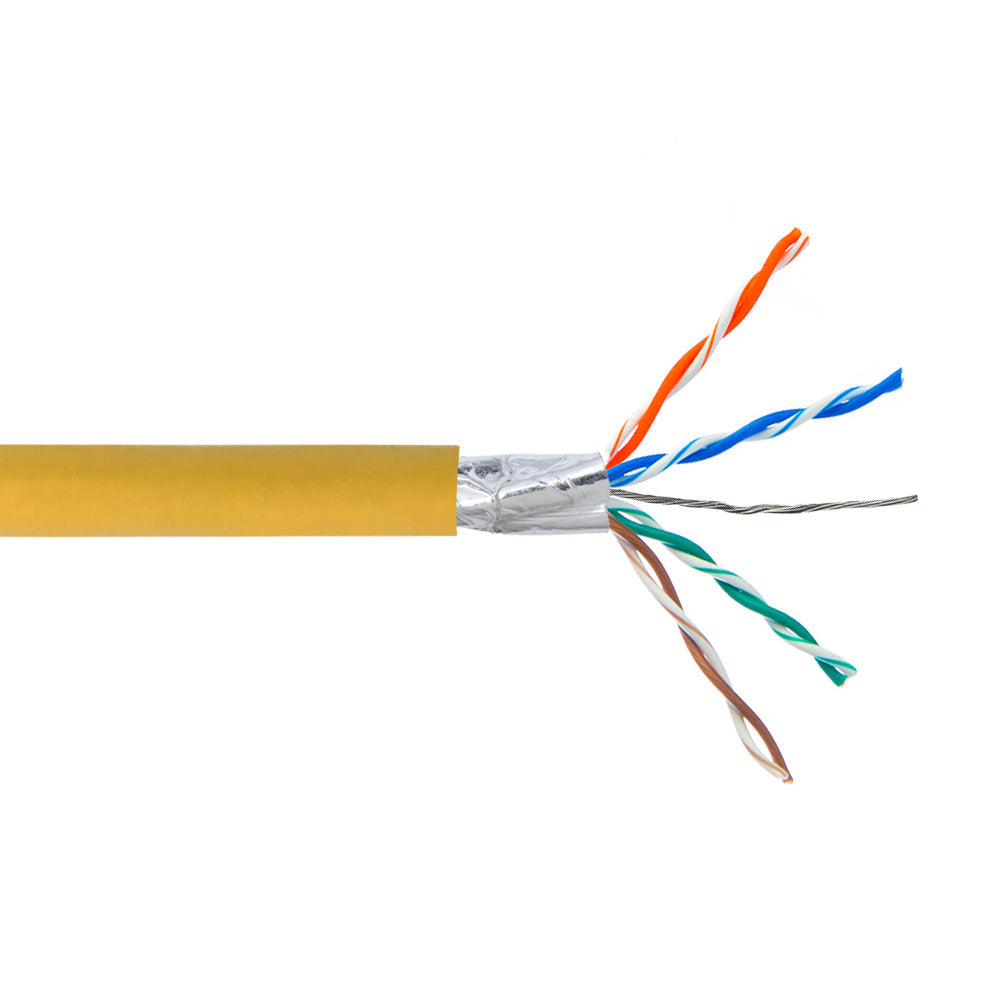 1000ft 4 Pair CAT5E 350Mhz Solid Shielded STP FT4/CMR Bulk Cable – Generic – Category Bulk Cable (photo 3)