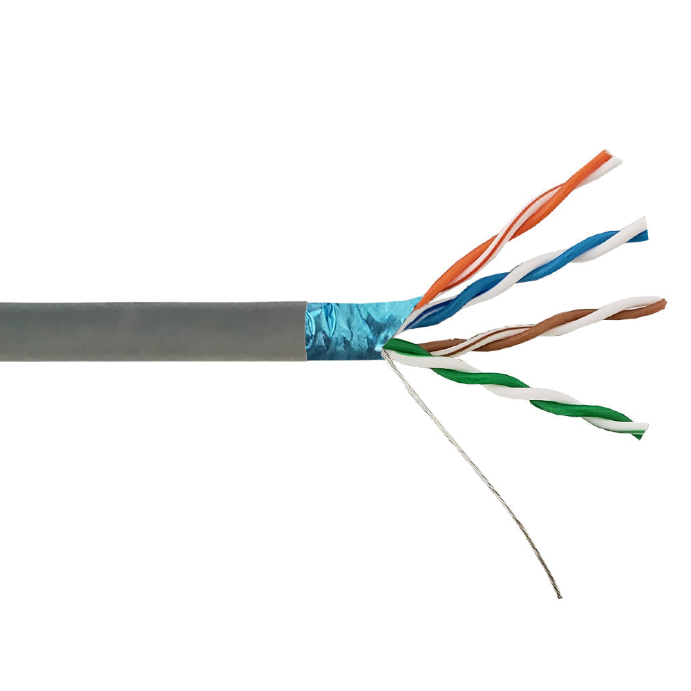 1000ft 4 Pair CAT5E 350Mhz 26AWG Stranded Shielded FTP FT4/CMR Bulk Cable – Generic – Category Bulk Cable (photo 3)