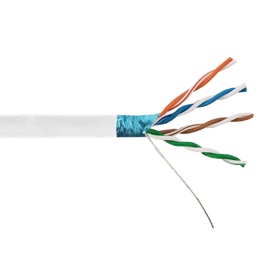 1000ft 4 Pair CAT5E 350Mhz 26AWG Stranded Shielded FTP FT4/CMR Bulk Cable – Generic – Category Bulk Cable (photo 4)