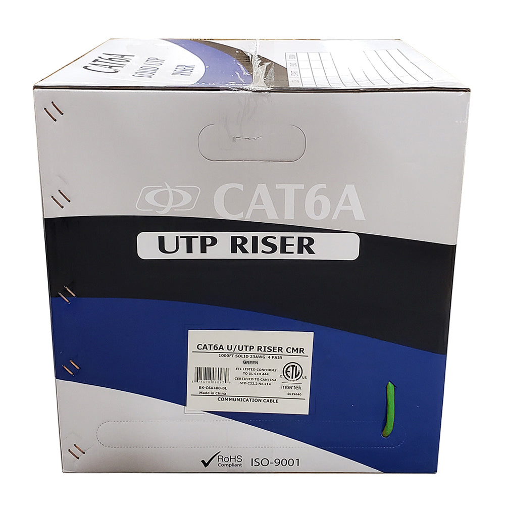 1000ft 4 Pair CAT6A Solid U/UTP 650Mhz 23AWG CMR Riser Bulk Cable – Generic – Category Bulk Cable (photo 11)