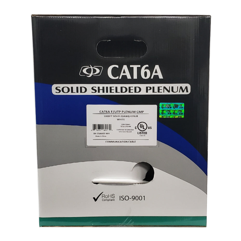 1000ft CAT6A Solid Shielded F/UTP 650MHz 23AWG CMP Plenum Bulk Cable – Generic – Category Bulk Cable (photo 10)