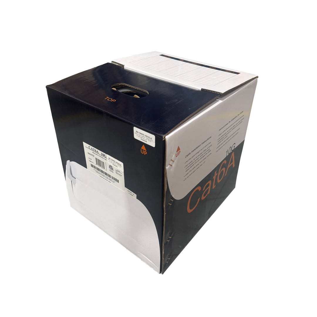 1000ft 4 Pair CAT6A 10Gig Solid Shielded CMR Bulk Cable – F/UTP – Generic – Category Bulk Cable (photo 4)