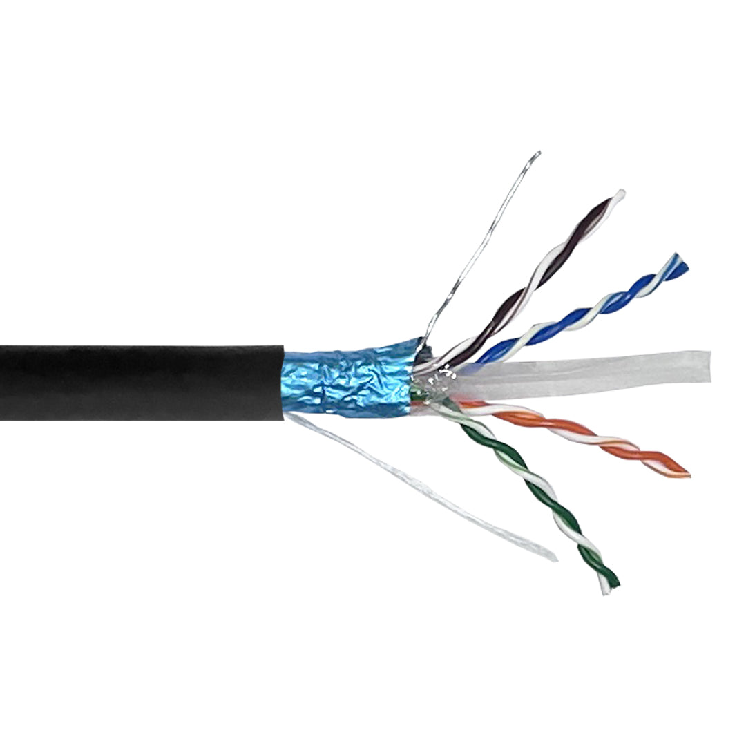 1000ft 4 Pair CAT6 550Mhz F/UTP Solid 23AWG CMR Riser Rated Bulk Cable – Generic – Category Bulk Cable