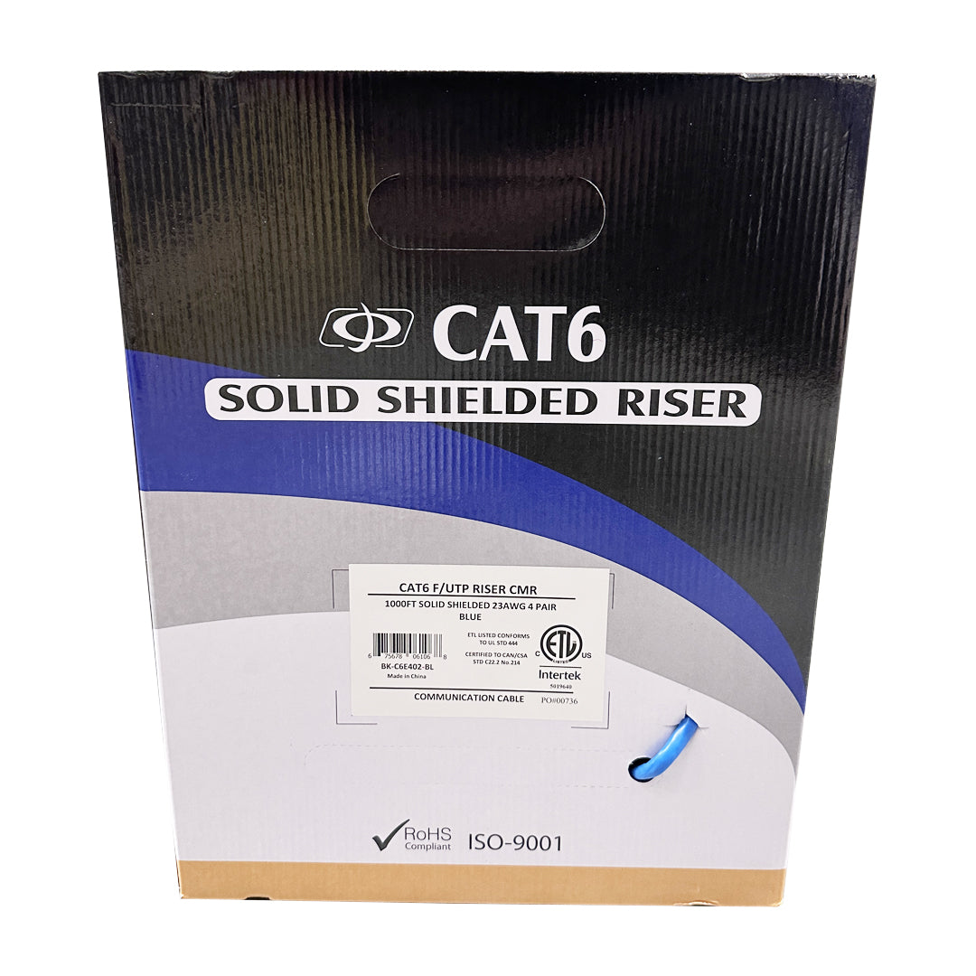 1000ft 4 Pair CAT6 550Mhz F/UTP Solid 23AWG CMR Riser Rated Bulk Cable – Generic – Category Bulk Cable (photo 6)