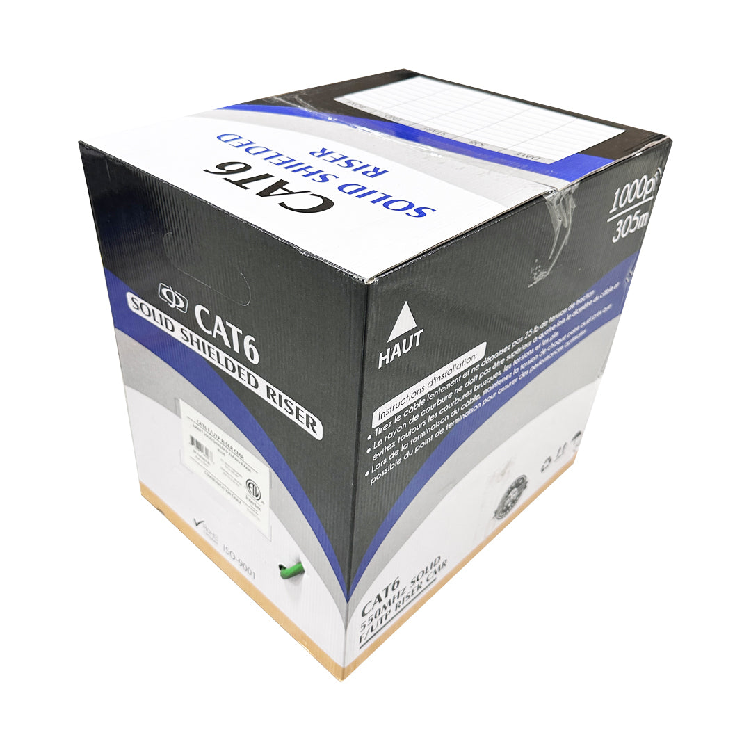 1000ft 4 Pair CAT6 550Mhz F/UTP Solid 23AWG CMR Riser Rated Bulk Cable – Generic – Category Bulk Cable (photo 8)