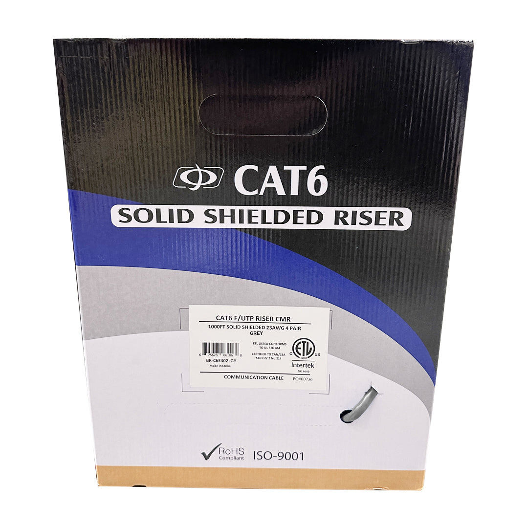1000ft 4 Pair CAT6 550Mhz F/UTP Solid 23AWG CMR Riser Rated Bulk Cable – Generic – Category Bulk Cable (photo 12)