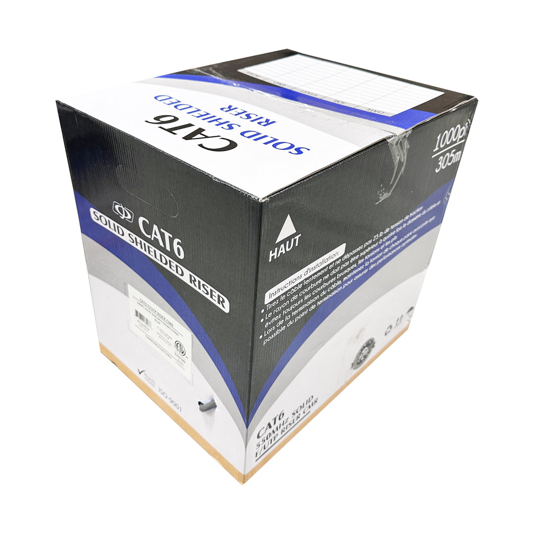 1000ft 4 Pair CAT6 550Mhz F/UTP Solid 23AWG CMR Riser Rated Bulk Cable – Generic – Category Bulk Cable (photo 11)