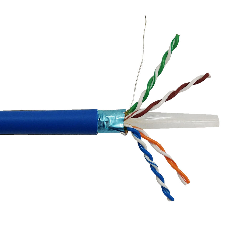 1000ft CAT6 550Mhz Solid Shielded F/UTP 23AWG CMP Plenum Bulk Cable – Generic – Category Bulk Cable (photo 4)