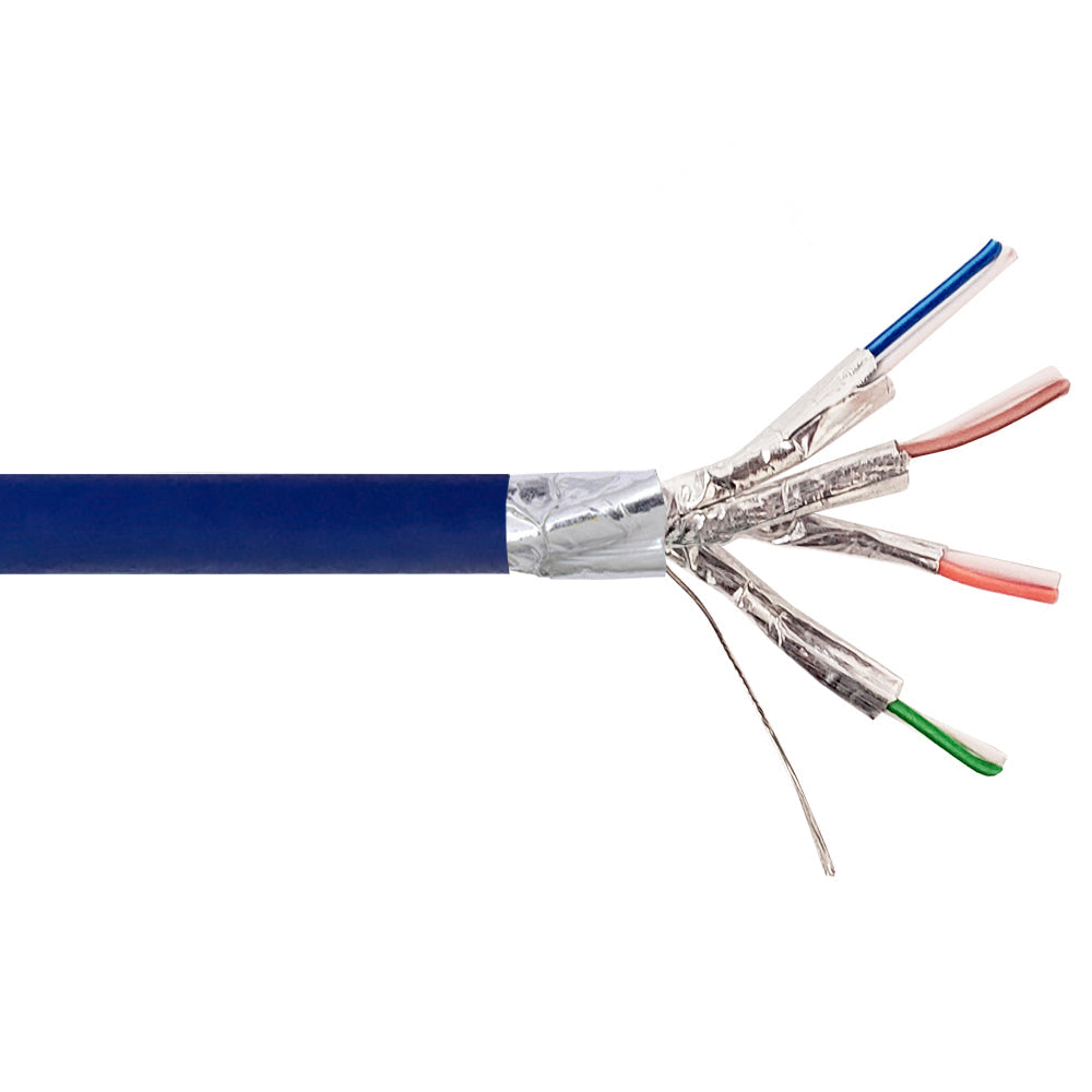 1000ft 4 Pair CAT6 550Mhz 26AWG Stranded Shielded FFTP FT4/CMR Bulk Cable – Generic – Category Bulk Cable (photo 2)