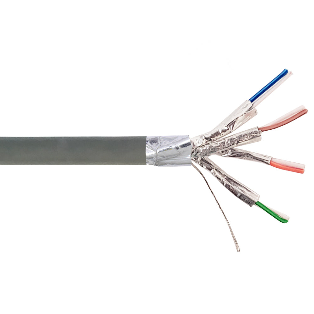 1000ft 4 Pair CAT6 550Mhz 26AWG Stranded Shielded FFTP FT4/CMR Bulk Cable – Generic – Category Bulk Cable (photo 4)