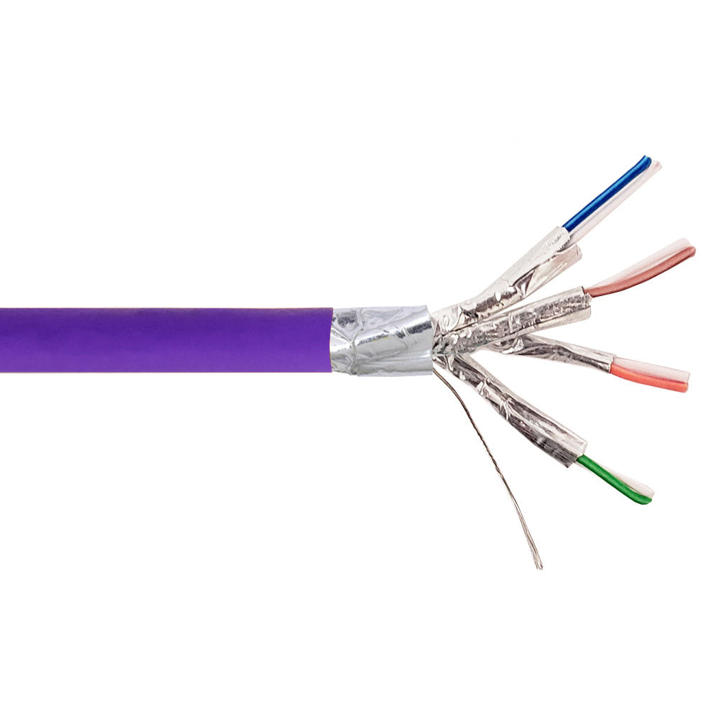 1000ft 4 Pair CAT6 550Mhz 26AWG Stranded Shielded FFTP FT4/CMR Bulk Cable – Generic – Category Bulk Cable (photo 6)