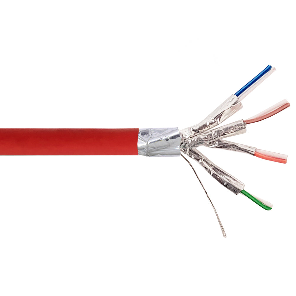 1000ft 4 Pair CAT6 550Mhz 26AWG Stranded Shielded FFTP FT4/CMR Bulk Cable – Generic – Category Bulk Cable (photo 7)