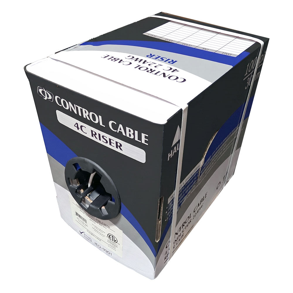 1000ft 4C 22AWG Stranded Control Cable - CMR Riser - White – Generic – Control Bulk Cable (photo 2)