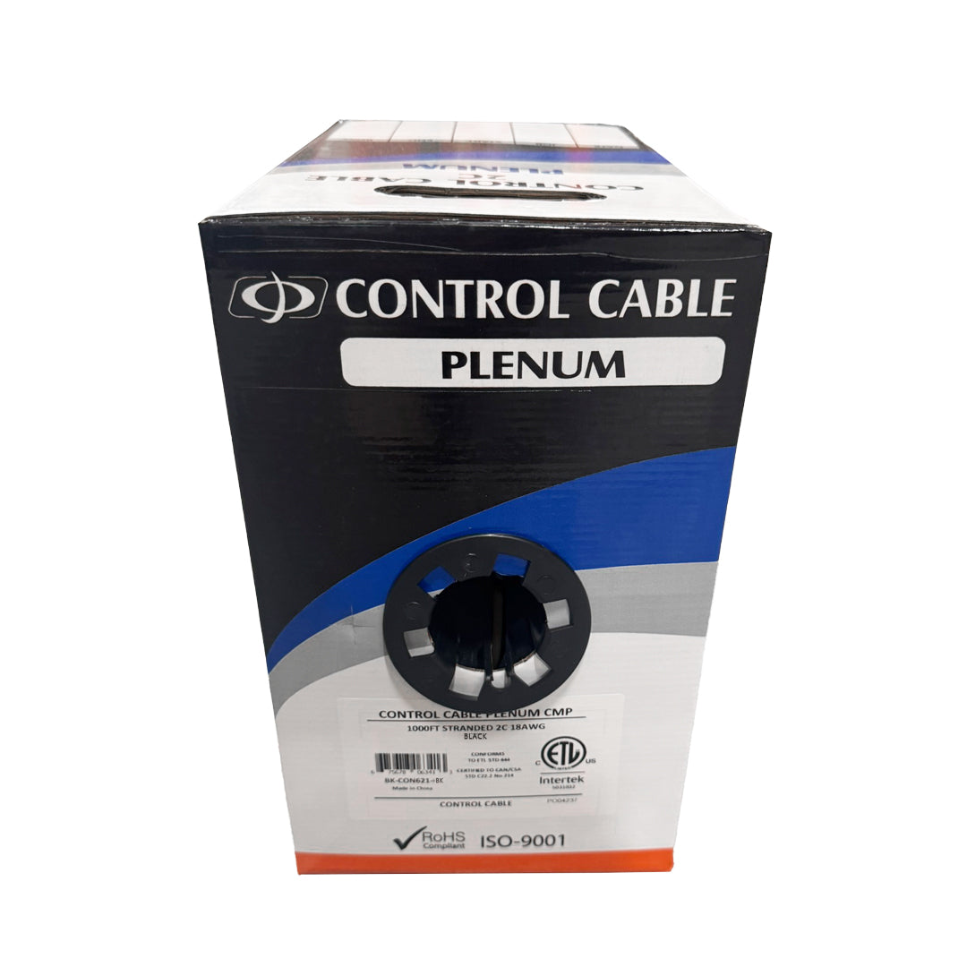 1000ft 2C 18AWG Stranded Control Cable - CMP Plenum – Generic – Control Bulk Cable (photo 3)