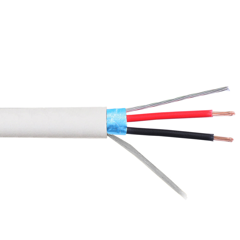 1000ft 2C 22AWG Stranded Shielded Control Cable - CMP Plenum - White – Generic