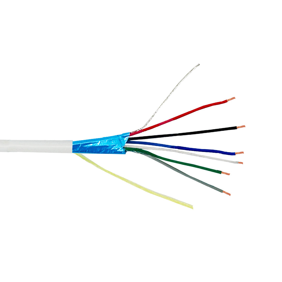 1000ft 6C 22AWG Stranded Shielded Control Cable - CMP Plenum - White – Generic