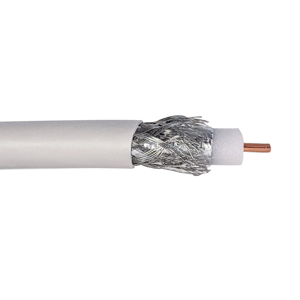 1000ft RG11 14AWG CCS 60% Braid Bulk Cable CMP - White – Generic – Coax Bulk Cable