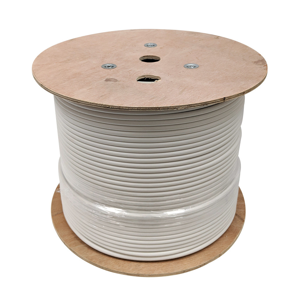 1000ft RG11 14AWG CCS 60% Braid Bulk Cable CMP - White – Generic – Coax Bulk Cable (photo 2)