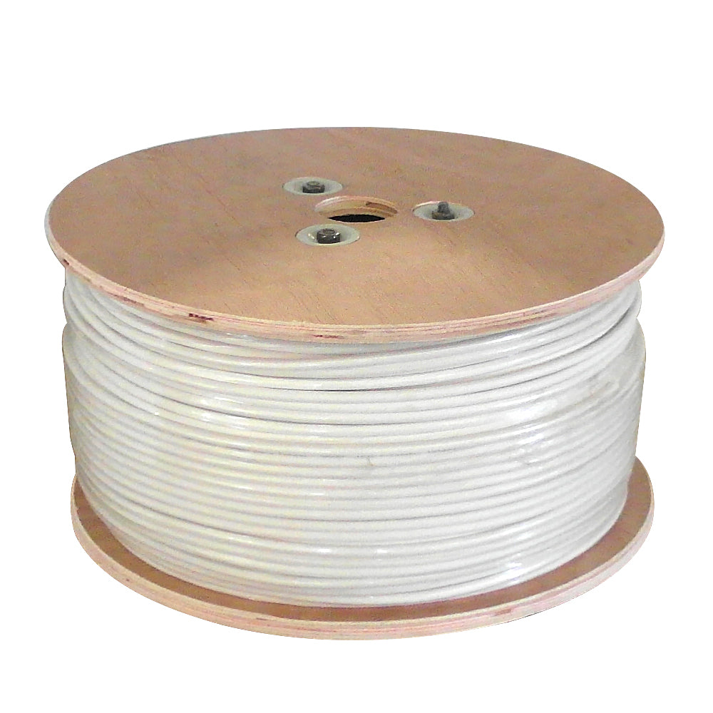 1000ft RG59 BC 20AWG Bulk Cable, 95% BC Braid CMP - White – Generic – Coax Bulk Cable (photo 2)