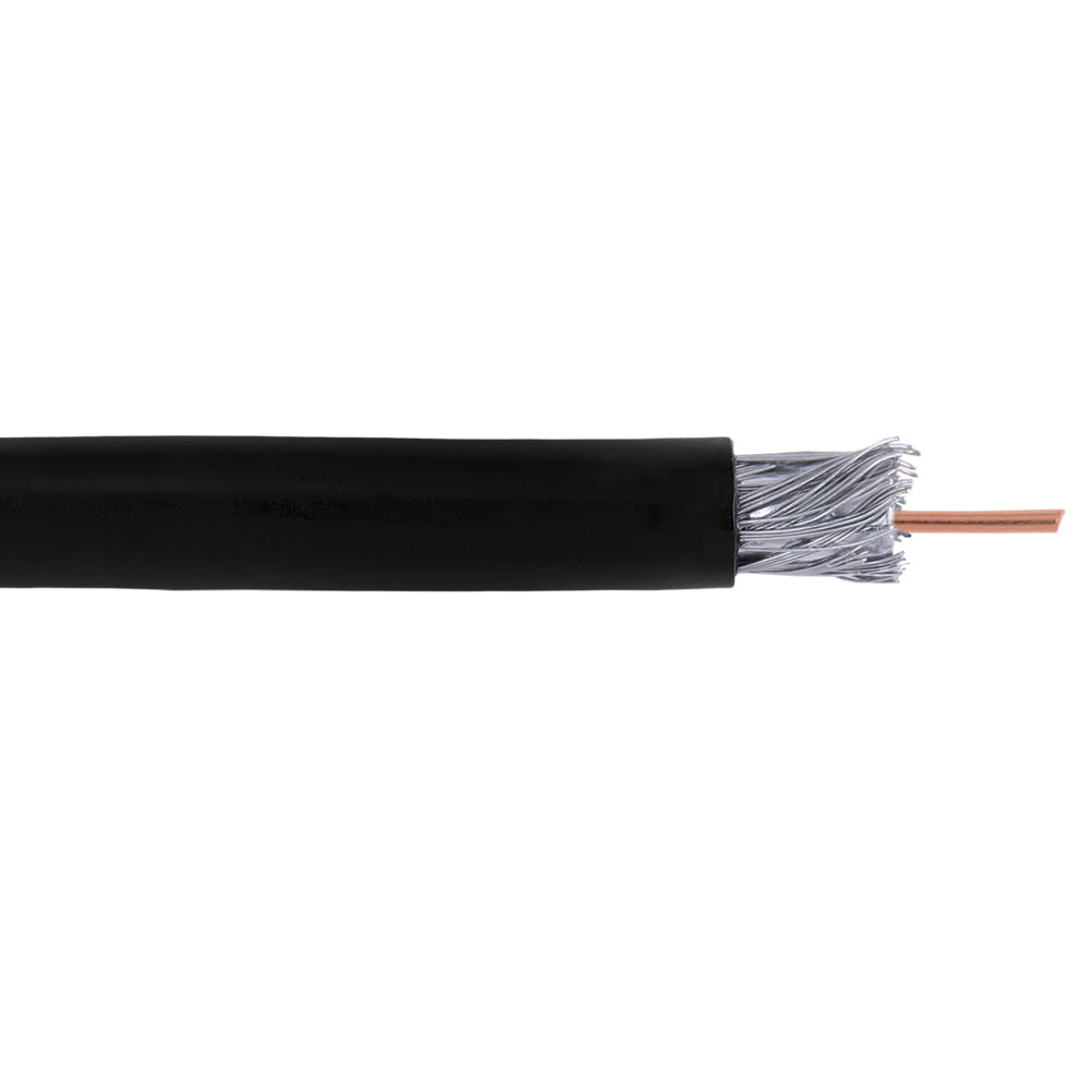 1000ft RG6 18AWG CCS Direct Burial Bulk Cable - Black – Generic