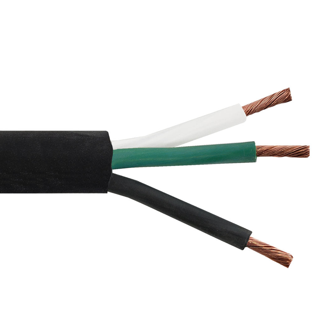 Flexible Electrical Cord Cable - 10AWG 3C SOOW 600V 90C - Black (Per Meter) – Generic