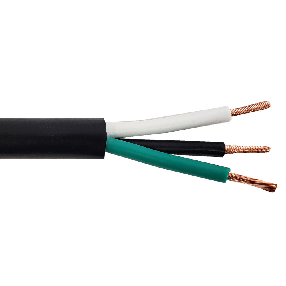 Flexible Electrical Cord Cable - 14AWG 3C SJT 300V 105C - Black (Per Meter) – Generic