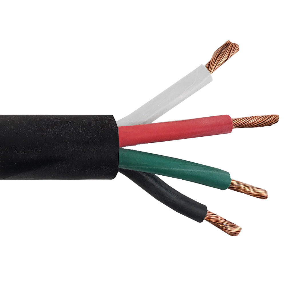 Flexible Electrical Cord Cable - 8AWG 4C SOOW 600V 90C - Black (Per Meter) – Generic
