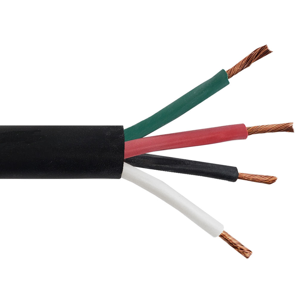 Flexible Electrical Cord Cable - 12AWG 4C SOOW 600V 90C - Black (Per Meter) – Generic