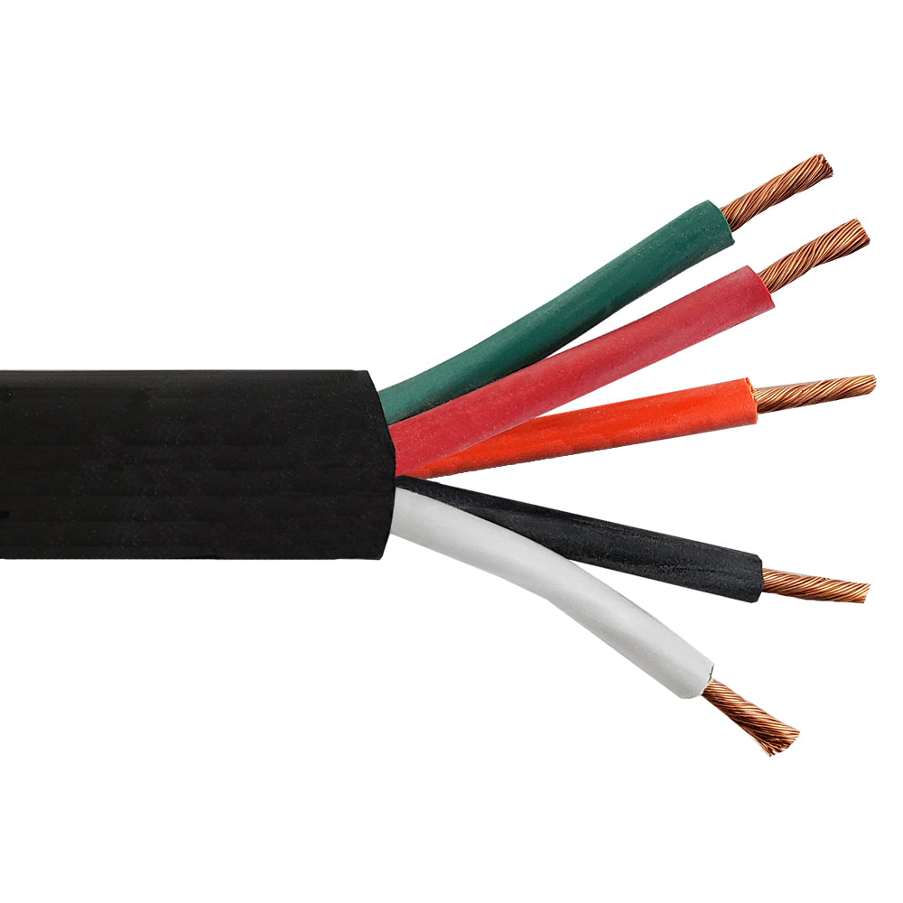 Flexible Electrical Cord Cable - 8AWG 5C SOOW 600V 90C - Black (Per Meter) – Generic