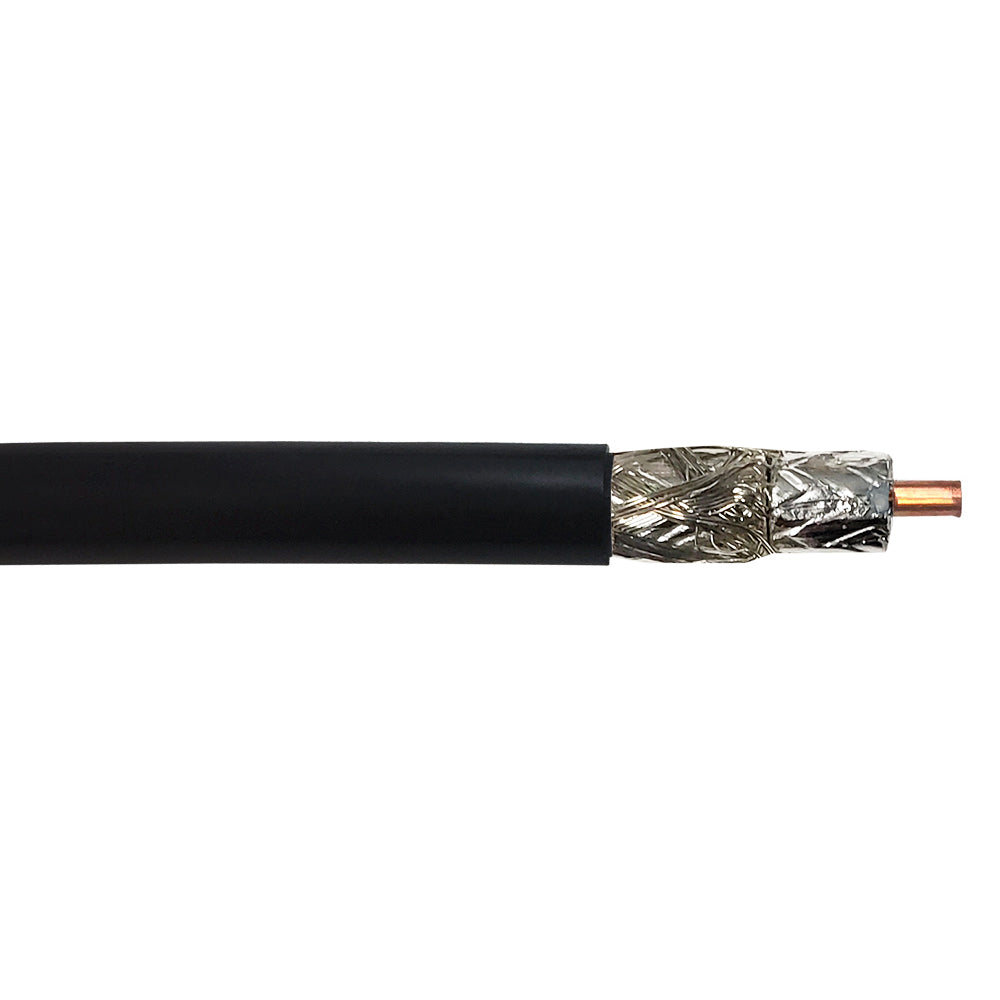 1000ft RF-240 Bulk Cable 90% TC Braid + Foil - Black – Generic