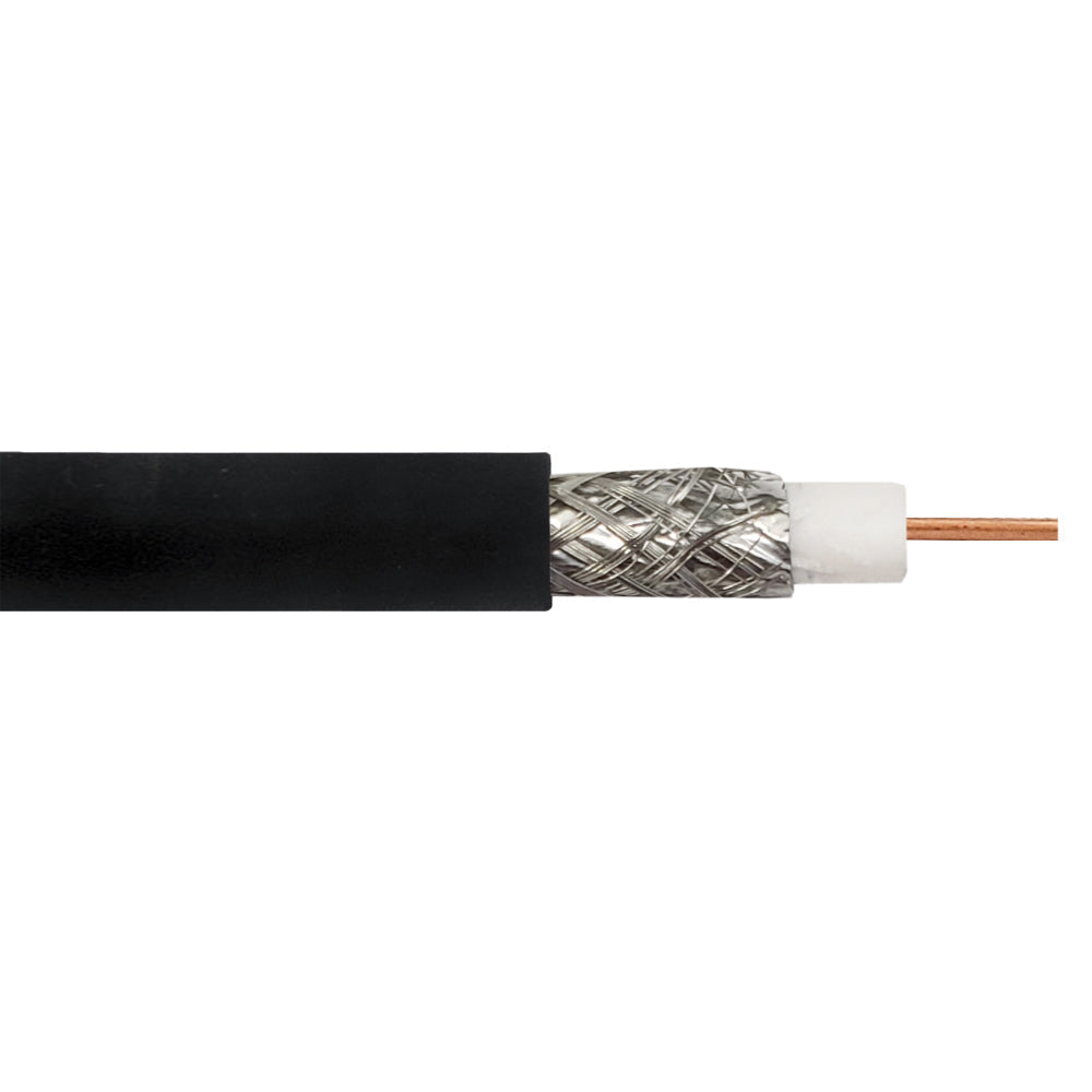 RG6 18AWG Bare Copper 60% AL Braid +100% Foil 75 Ohm CMR Bulk Cable – Generic