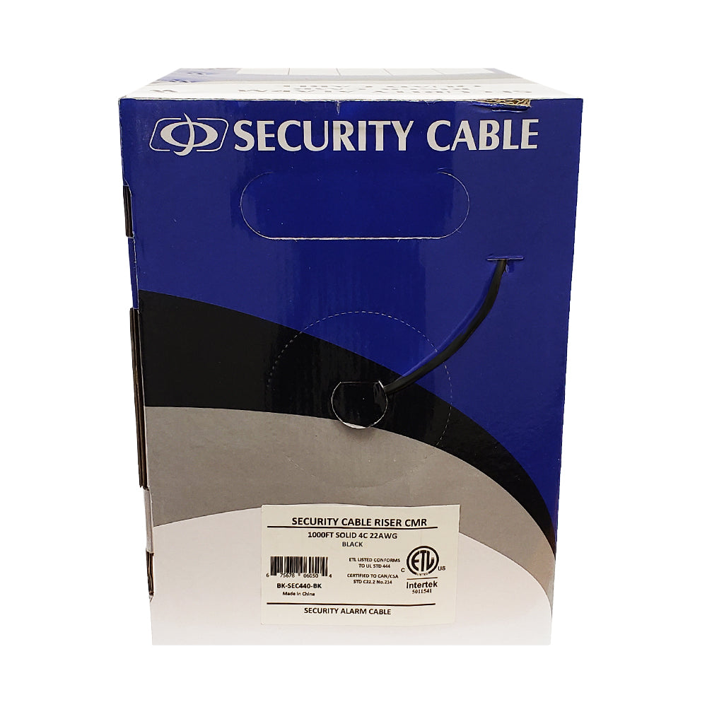 1000ft Station Z Quad Security Cable - 4C 22AWG Solid Cable CMR Riser – Generic – Security Alarm Bulk Cable (photo 3)