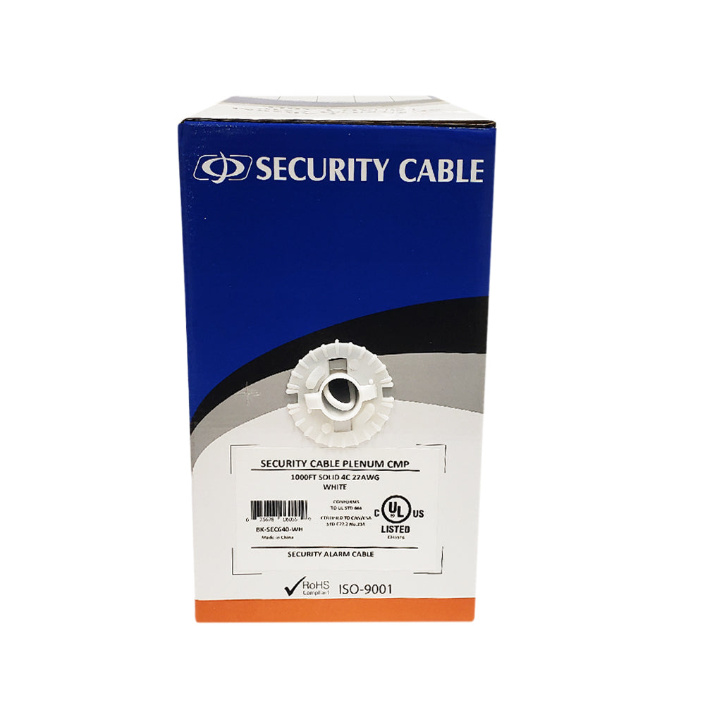 1000ft Station Z Quad Security Cable - 4C 22AWG Solid Cable CMP Plenum – Generic – Security Alarm Bulk Cable (photo 7)