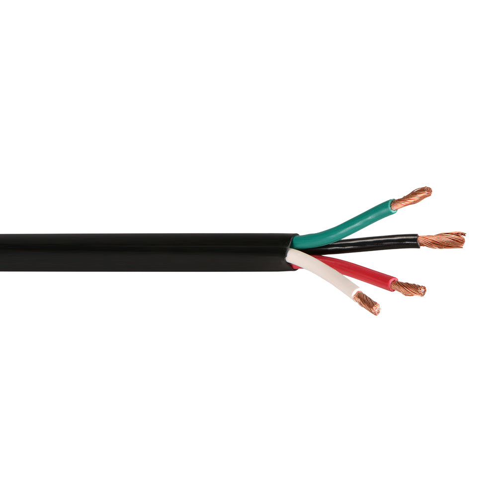 250ft 4C 12AWG Stranded Bulk Speaker Cable - CMR Riser - Black – Generic – Speaker Bulk Cable