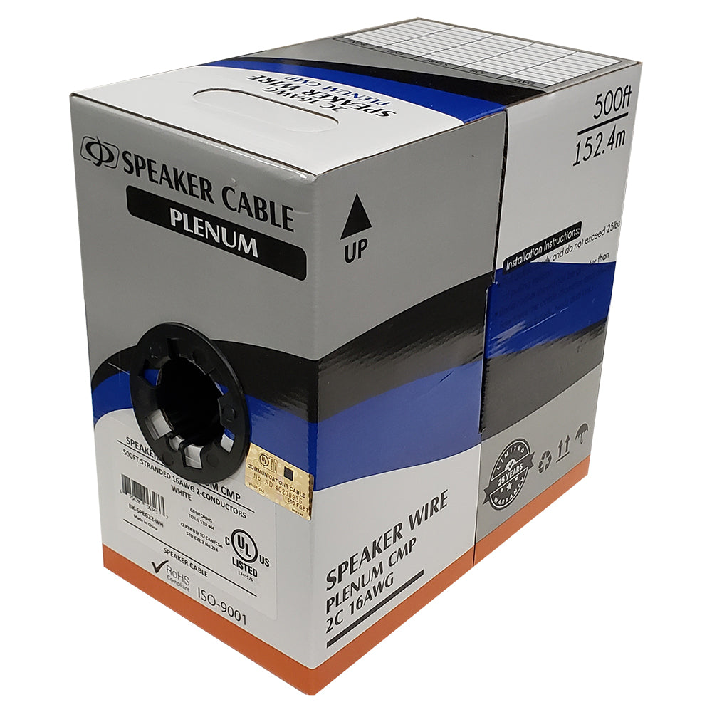 500ft 2C 16AWG Stranded Plenum Bulk Speaker Cable CMP – Generic – Speaker Bulk Cable (photo 6)