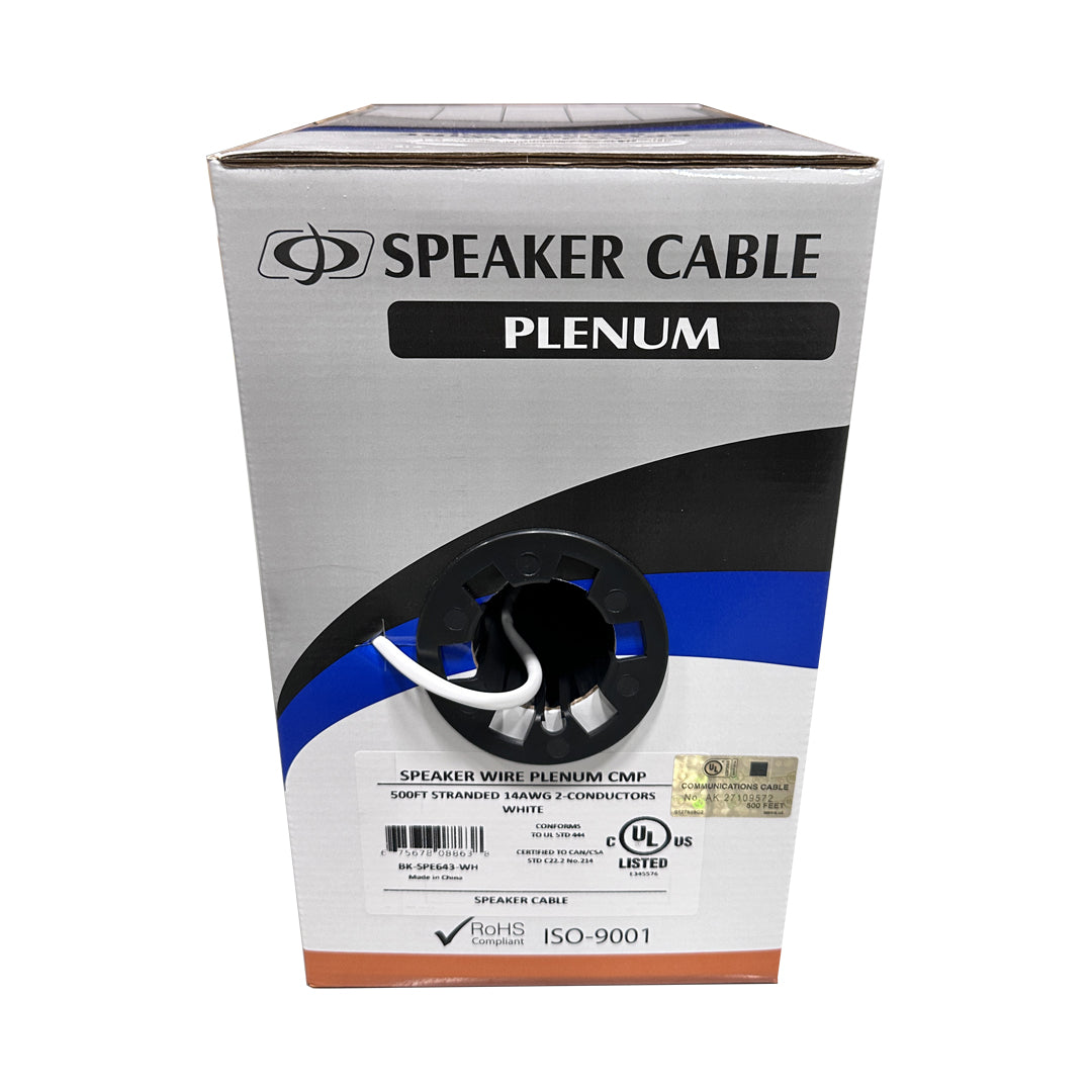 500ft 2C 14AWG Stranded Plenum Bulk Speaker Cable CMP – Generic – Speaker Bulk Cable (photo 5)