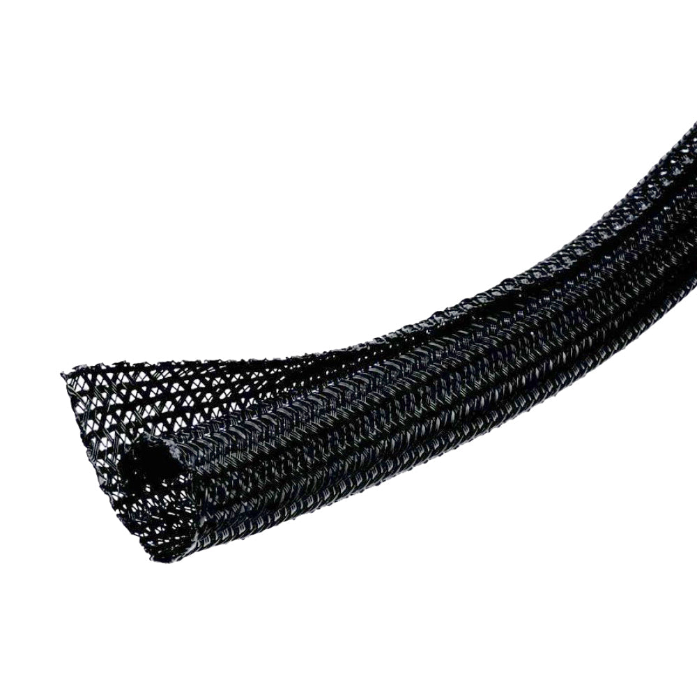25ft 1 1/4 inch Split Braided Sleeving Black – Generic