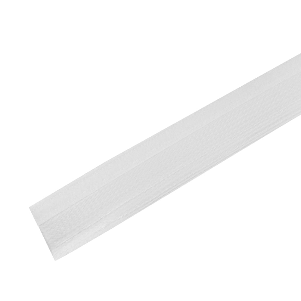 100ft 3/4 inch Split Hook and Loop Braided Sleeving White – Generic