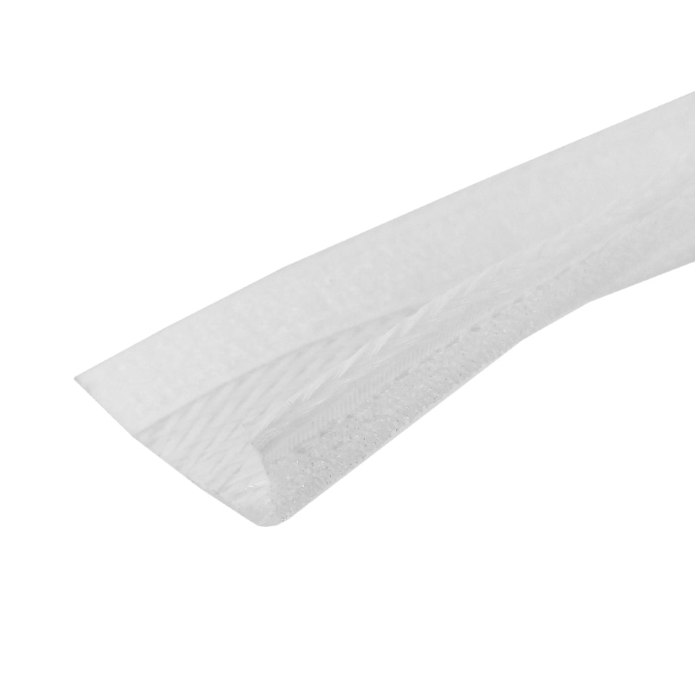 100ft 3/4 inch Split Hook and Loop Braided Sleeving White – Generic (photo 2)