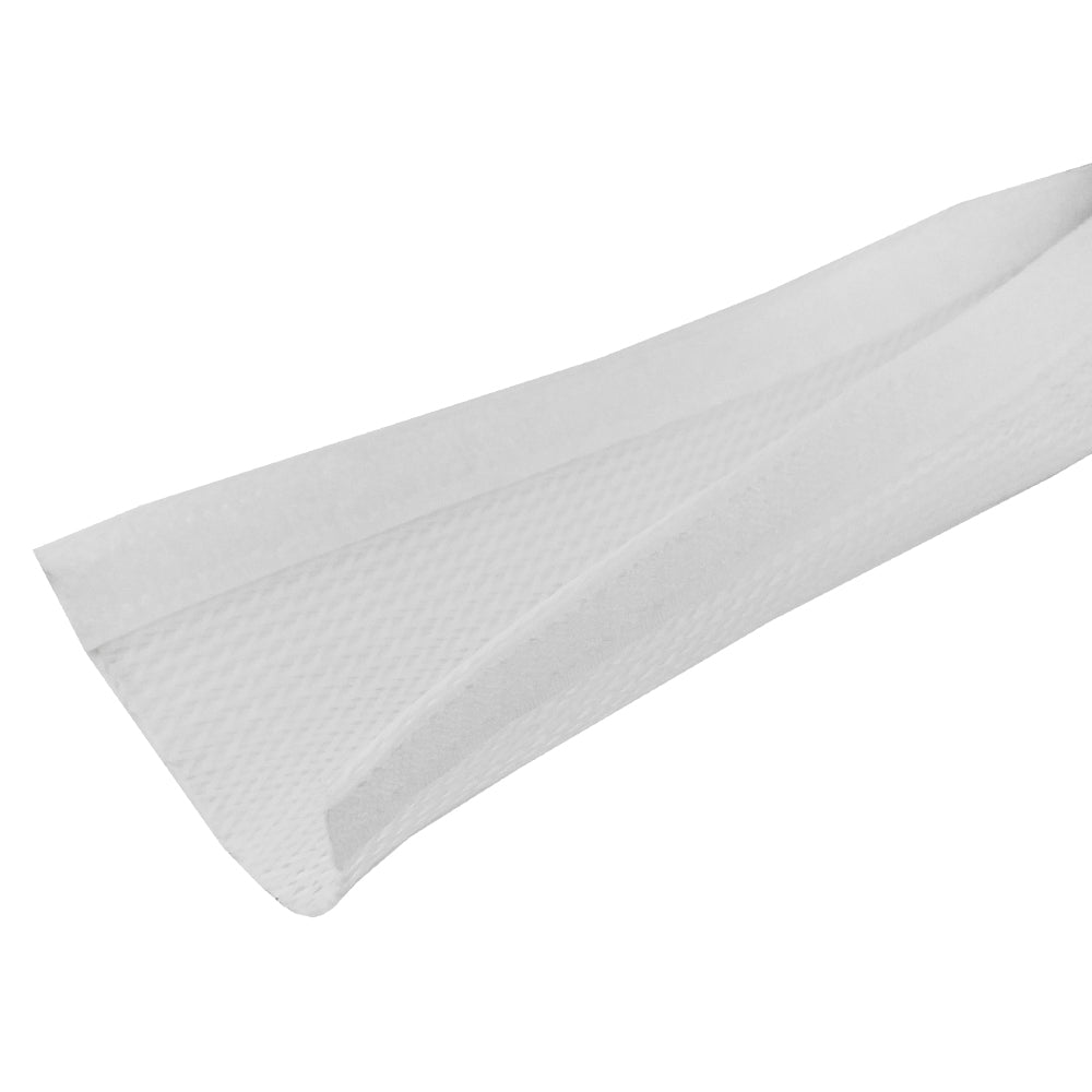 100ft 2 inch Split Hook and Loop Braided Sleeving White – Generic (photo 2)