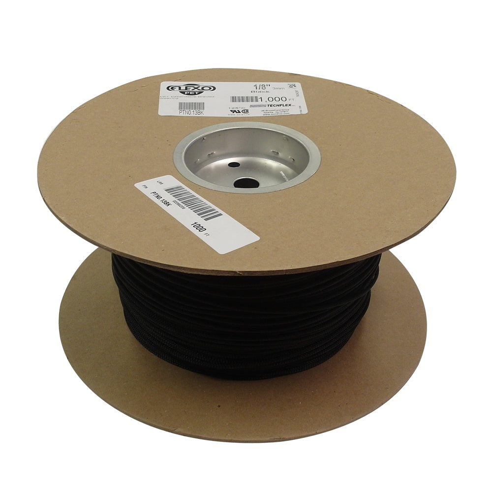 1000ft 1/8 inch Sleeving Black – Generic – Braided Sleeving (photo 2)