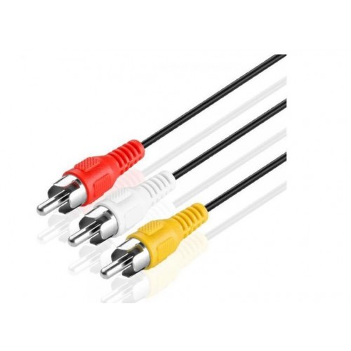 3RCA Composite Audio/Video Cable M/M 10FT – TopSync – RCA Cable