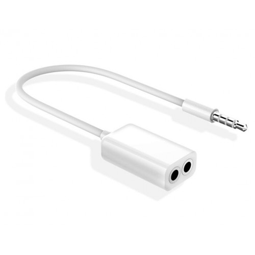 3.5mm 4-Pole Stereo Audio Y Cable 1M/2F – Generic – Audio Adapter