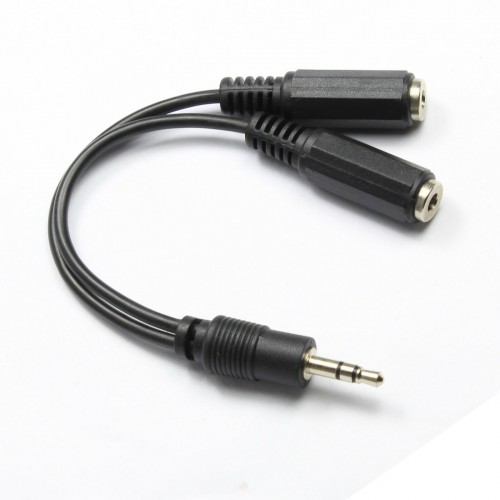 3.5mm Stereo Audio Y Cable 1M/2F – Generic – Audio Cable